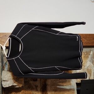 LL Bean women's base layer shirt, black, size S